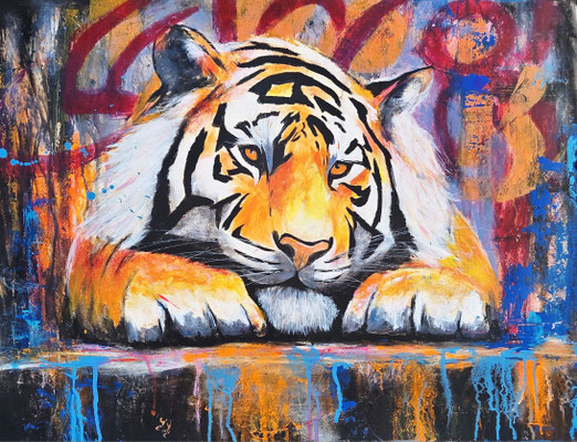 "Die innere Majestät" Acryl, Papier 50x65cm, 170 Franken