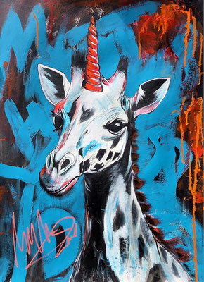 "Wachse über deine Muster hinaus" Acryl, Papier 50x65cm, 170 Franken