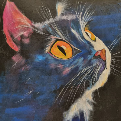 "Unsichtbares wird sichtbar" Acryl, Leinwand 80x80cm, 450 Franken