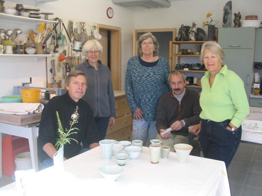 with Ursula Fattorini + Fritz Roßmann (centre)