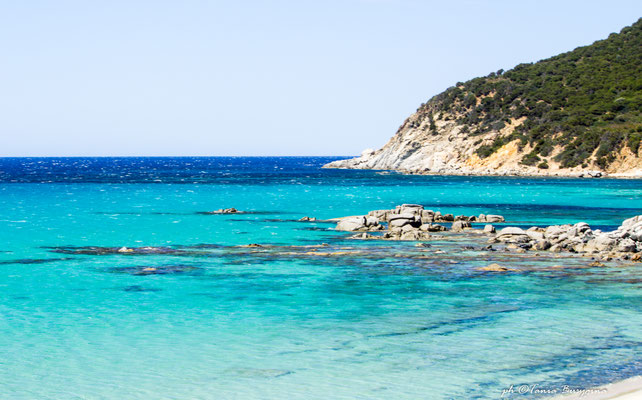 пляж Порто Са Ружи, Вилласимиус - Porto Sa Ruxi beach, Villasimius