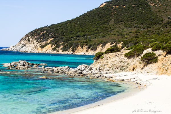 пляж Порто Са Ружи, Вилласимиус - Porto Sa Ruxi beach, Villasimius