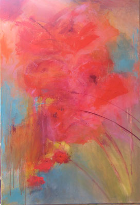 Florale I -  Acrylique sur toile - 50 x 70 -2012