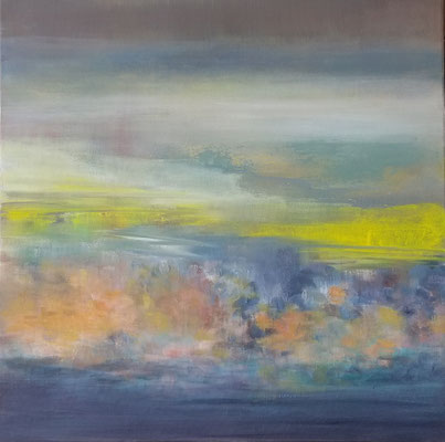 Valley - 60 x 60 - acrylique sur toile - 2022
