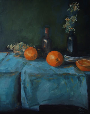 Still Life With Oranges   Öl_Lwd.60x75cm
