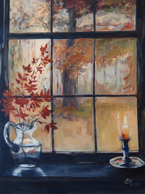 Autumn Window  Öl/Lwd. 60x80cm