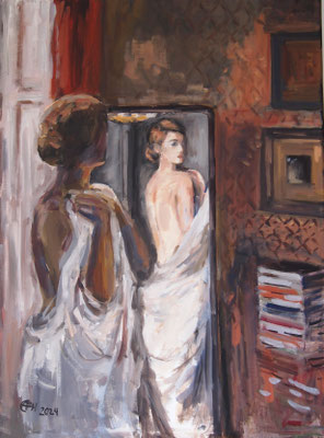 The Mirror  Öl_Lwd.60x80cm