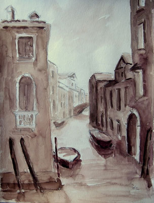 Venice 2 ,Grafit und Aquarell 48x36cm