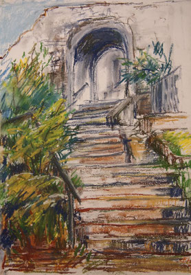 Romantic Way    Pastellkreide 29,7x42cm