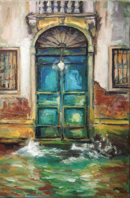 Venice by Night Nr.2, Öl_Lwd.40x60cm