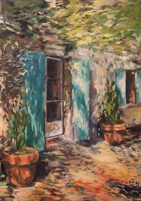 Door To The Garden, Öl_Lwd.50x70cm