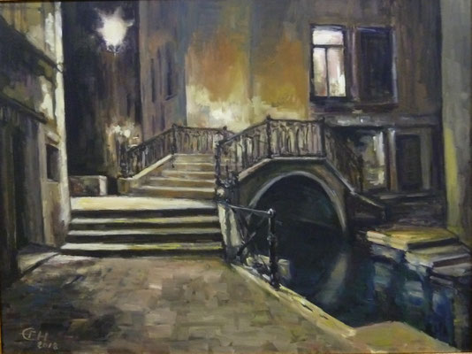 Night In Venice, Öl_Lwd.60x80cm