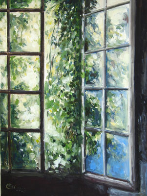 Green Window   Öl_Lwd.60x80cm