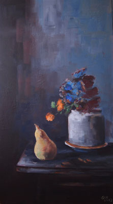 Still Life With A Pear 50x90cm