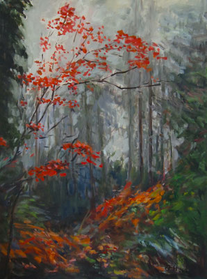 Red Leaves  Öl_Lwd.60x80cm