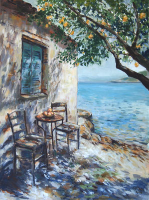 Down By The Sea   60x80cm, Öl/Lwd.