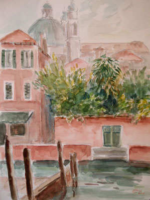 Venezia III ,Grafit und Aquarell