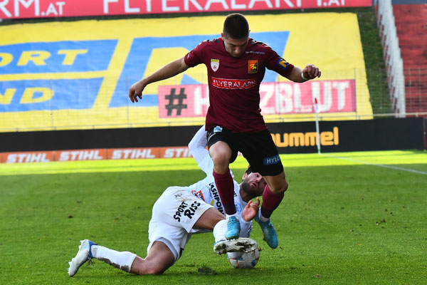 Auch Leonardo Lukacevic kam wieder zurück nach seiner Verletzung und zeigte seine Stärke und Wichtigkeit für das Team