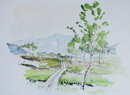 山の絵 - 絵と山と楽しみ