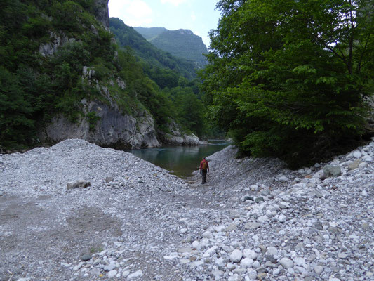 rivier in vallei Trmanje