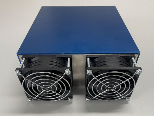 軸流ファン付きコルゲートフィンヒートシンク PK-327-100-AL