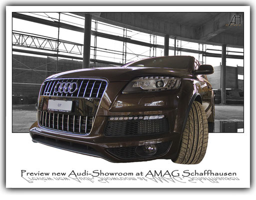 Q7-in-zukünftigem Showroom Audi AMAG SH