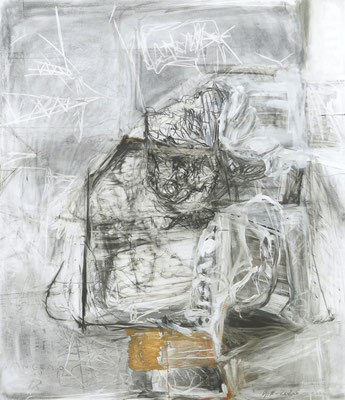 O.T., 150 x130 cm , Mischtechnik auf Holz, 2020