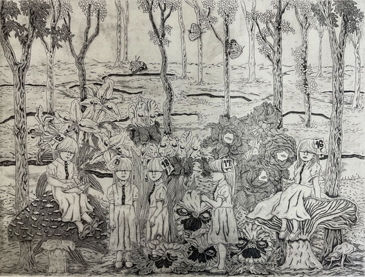 A human farmⅡ/etching