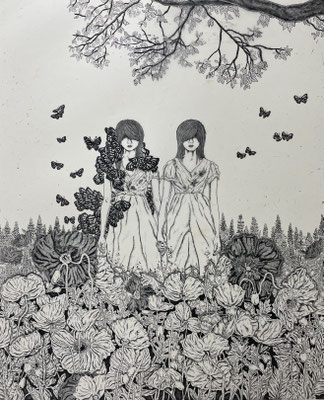 Become a butterfly/etching