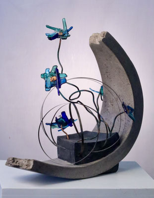 Anthropocene Florae # 2 : SOLD:  W- 15" x D-10 "x H-15" 