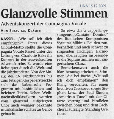 Glanzvolle Stimmen - Weihnachtskonzert 2009 der compagnia vocale kassel