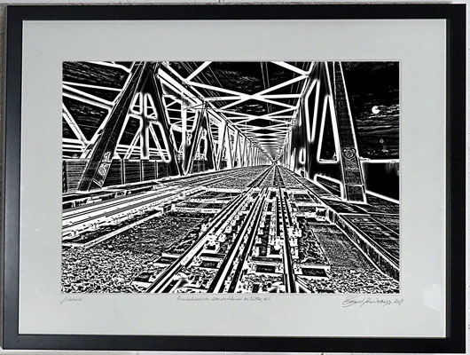 Eisenbahnbrücke über die Donau bei Tulln, NÖ