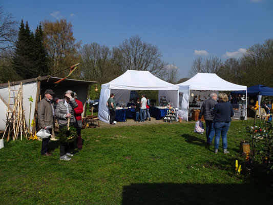 Bei solch einem Wetter hoppelte der Osterhase nicht nur "buten"