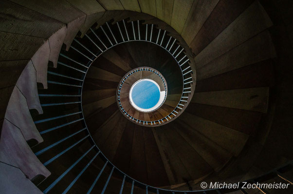 Wendeltreppe auf dem Herkules in Kassel