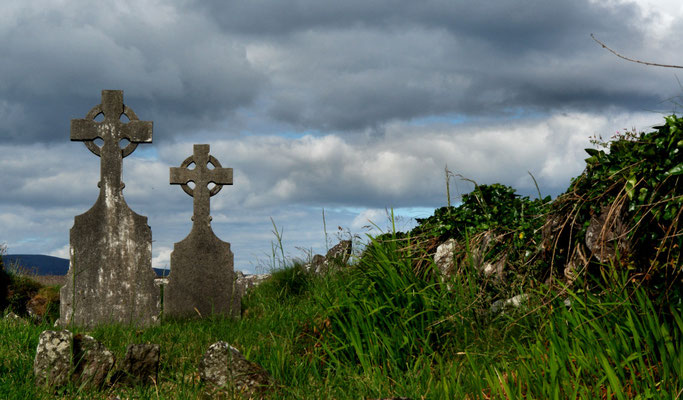 Klosterfriedhof in Ballinskelligs.