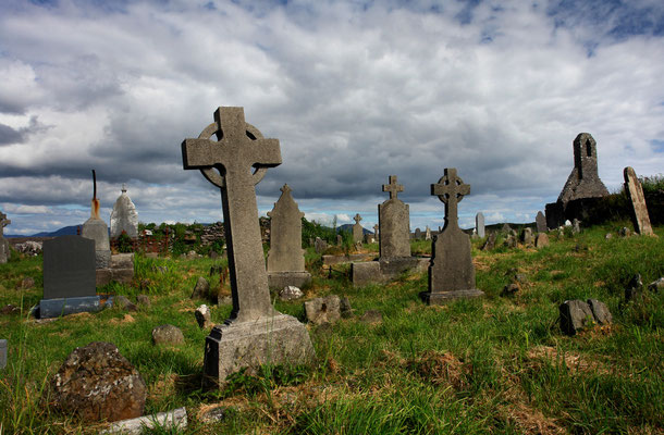 Klosterfriedhof in Ballinskelligs.