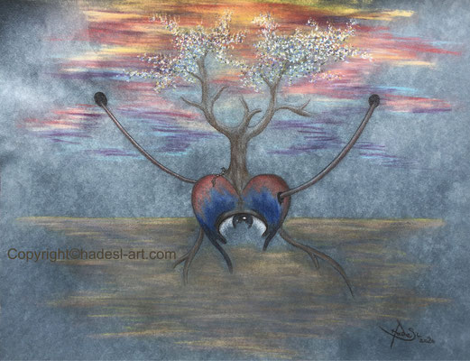 "Emotion"...Pastell 2020 (51x71 cm)