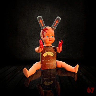'Messstrolch' assemblage artwork by Jürgen Klöck, 2025