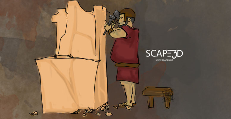 SCAPE3D_MATER arte grafica: Scalpellino