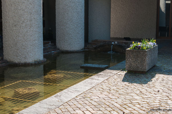 Brunnen Urnennieschen Friedhof