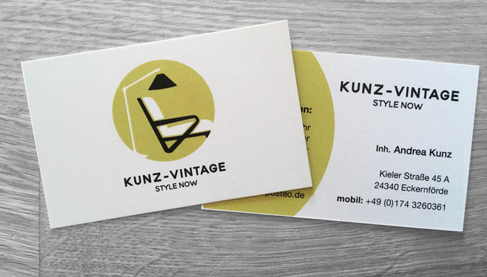 Kunz Vintage Logo/Geschäftsausstattung