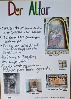 Der Altar der Ulsenheimer Kirche 