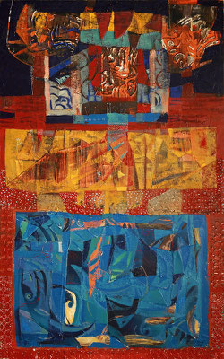 Seeteufel, 2008, Mischtechnik auf Leinwand, 160 x 100 cm