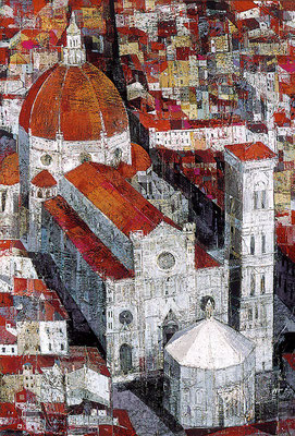 Florenz, 1998, Mischtechnik auf Leinwand, 80 x 60 cm