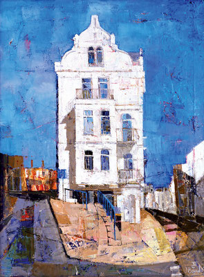 Weißes Haus, 2004, Mischtechnik, Öl auf Leinwand, 70 x 50 cm