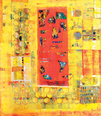 Mango, 2002, Mischtechnik auf Leinwand, 160 x 140 cm