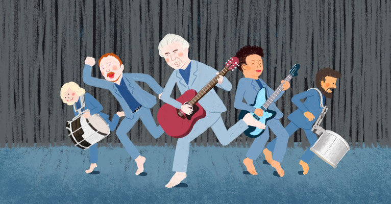 アメリカンユートピア　映画　イラスト