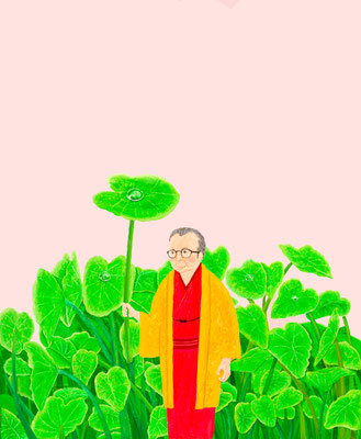 飯田蛇笏　イラスト