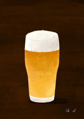 ビール　イラスト