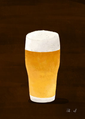 ビール　イラスト